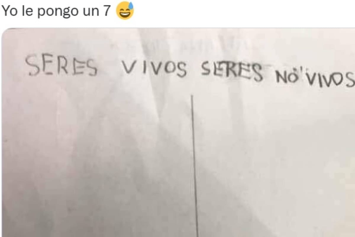 Una usuaria de Twitter mostró un ejercicio escolar, cuya respuesta se transformó en viral.