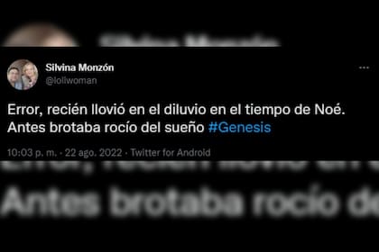 Una usuaria destacó el error en la adaptación (Captura Twitter)