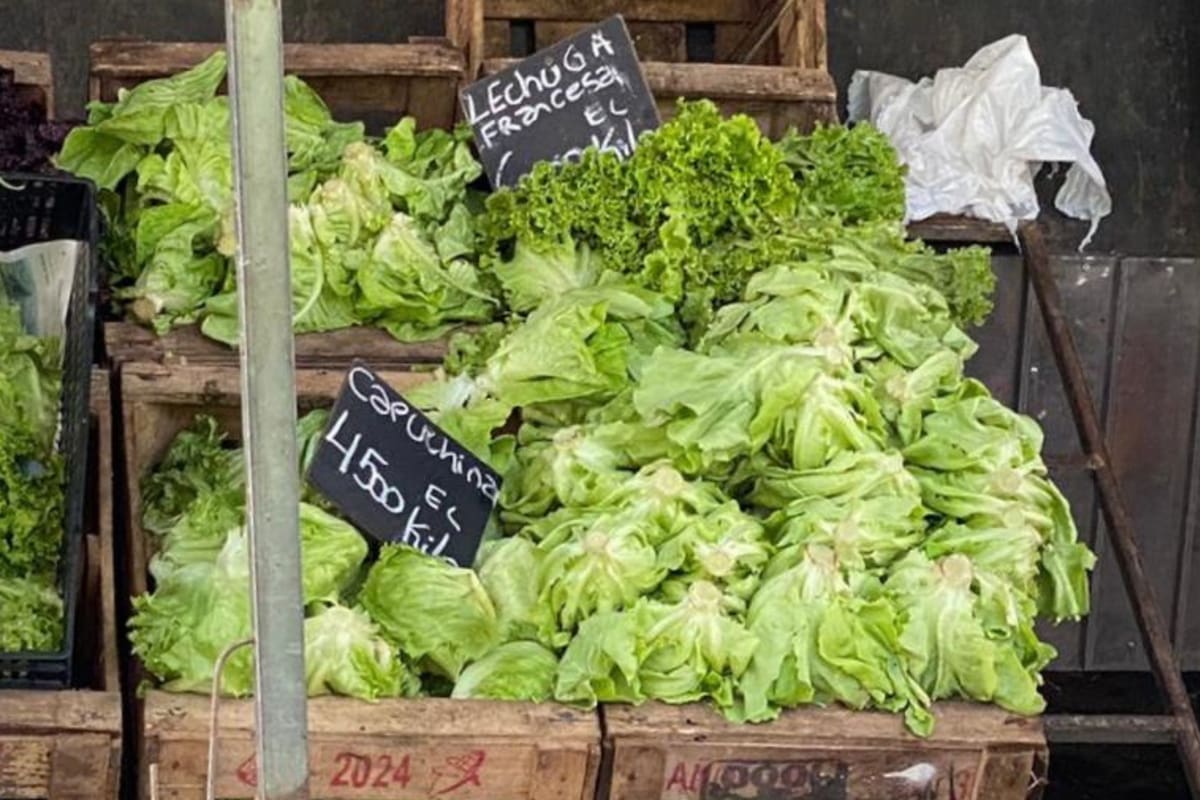 Una verdulería en Núñez donde se vende la francesa a $6000 y la capuchina en $4500