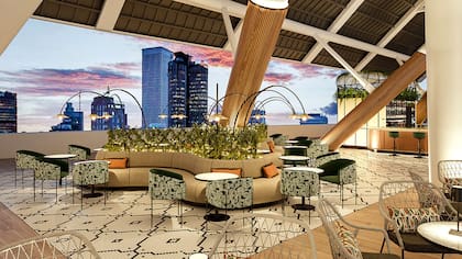 Una vez concluidos los partidos, el espacio se convertirá en un local de ambiente neoyorquino para seguir los festejos ahí