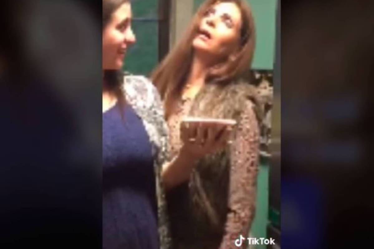 Una vez que se recuperó del desmayó, la futura abuela se emocionó