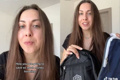 Una viajera recomendó siempre utilizar bolsos pequeños dentro del artículo personal para ahorrar espacio