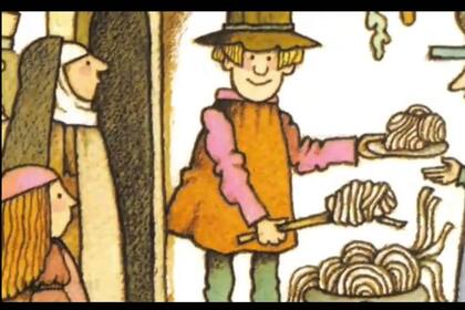 Una viñeta del adorable libro de Tommie de Paola