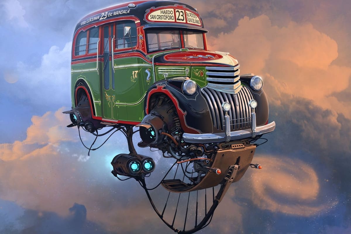 Una viñeta del Universo Chatarra creado por Alejandro Burdisio