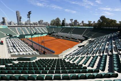 Una visión panorámica del estadio Guillermo Vilas