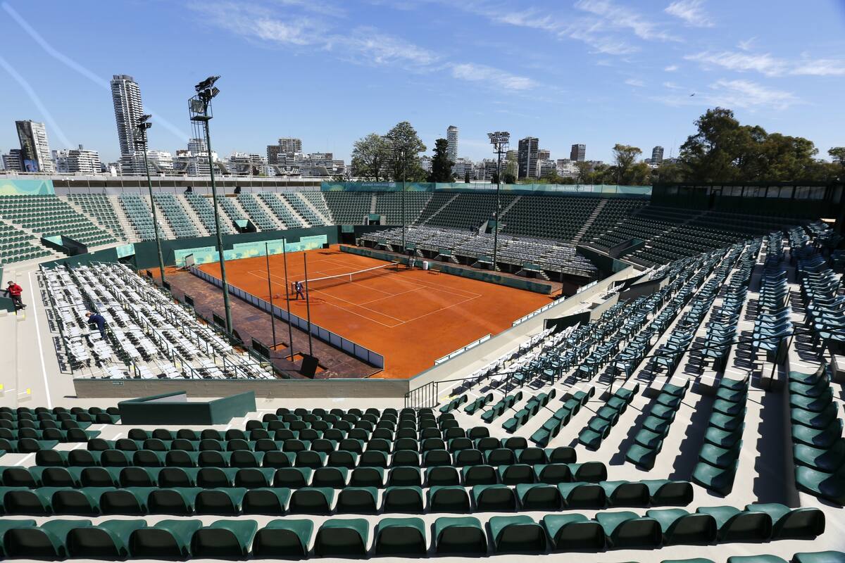 Una visión panorámica del estadio Guillermo Vilas