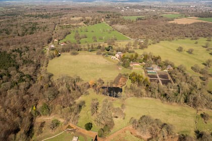 Una vista aérea de Windsor Great Park, el extenso predio donde está ubicada Forest Lodge, la futura residencia de los príncipes de Gales