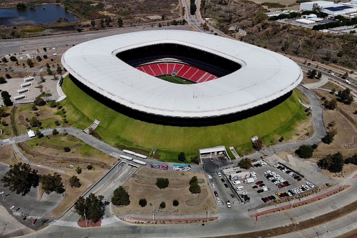 Una vista aérea del Akron Stadium, en Guadalajara, que recibirá cuatro partidos de la próxima Copa del Mundo