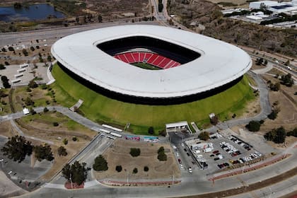Una vista aérea del Akron Stadium, en Guadalajara, que recibirá cuatro partidos de la próxima Copa del Mundo