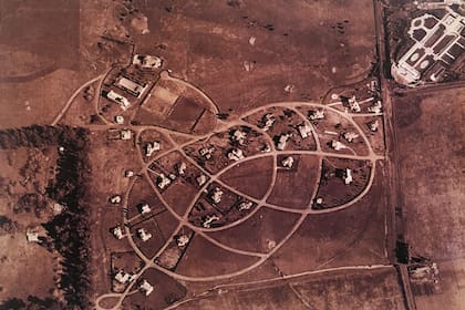 Una vista aérea del Tortugas en sus primeros tiempos