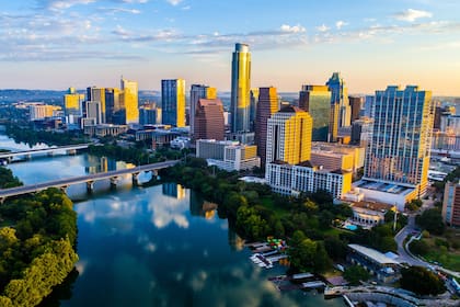 Una vista de Austin, Texas. La ciudad se transformó en un polo de software denominado Silicon Hills, por la zona de colinas donde se ubicaron las compañías tecnológicas