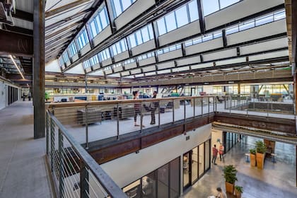 Una vista de Googleplex, el complejo de oficinas de la compañía