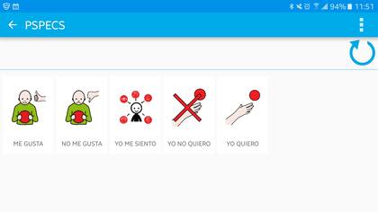 Una vista de la aplicación PictoTEA