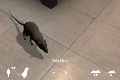 Una vista de la aplicación de realidad aumentada Phobos AR