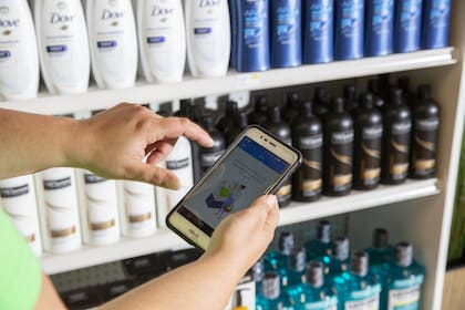 Una vista de la aplicación que registra las compras sin tener la necesidad de pasar por un cajero