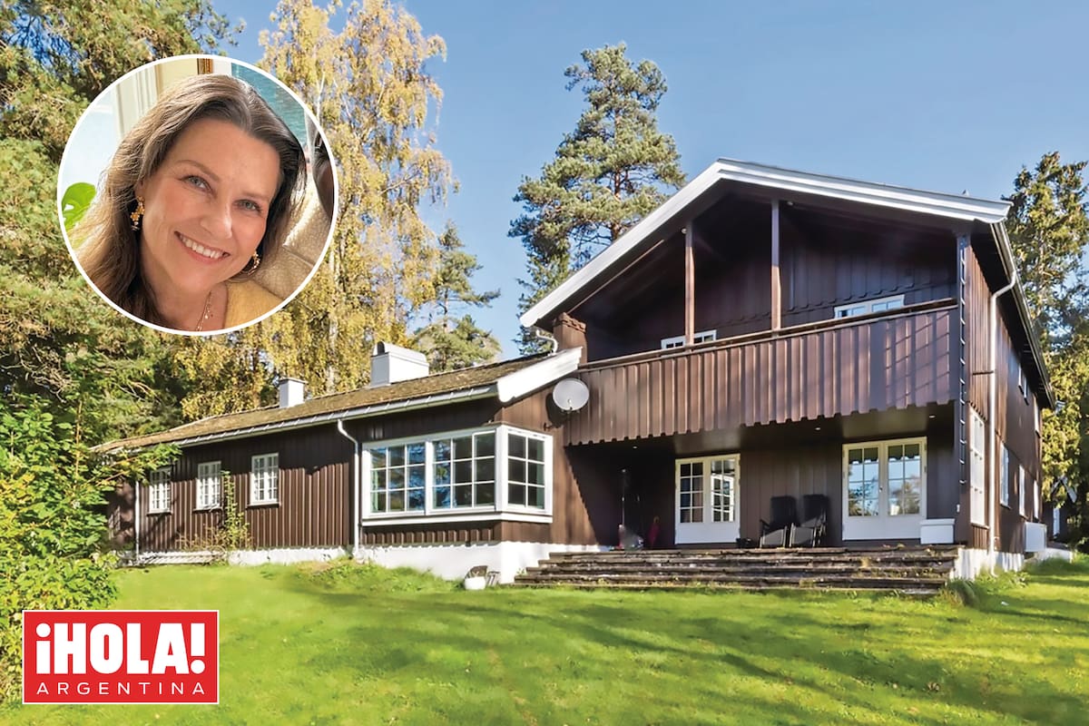 Una vista de la casa, ubicada a 30 kilómetros de Oslo, la capital del país