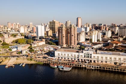Una vista de la ciudad de Asunción, Paraguay