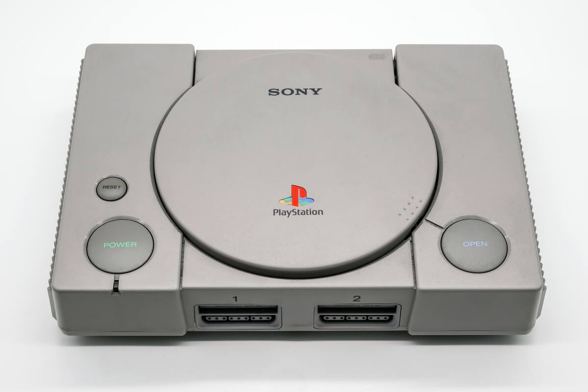 Una vista de la primera PlayStation