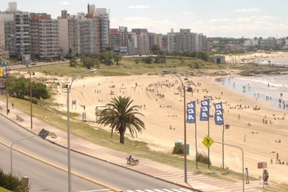 Una vista de la rambla de Montevideo