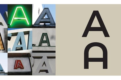 Una vista de la tipografía Montserrat, inspirada por carteles clásicos de ese barrio