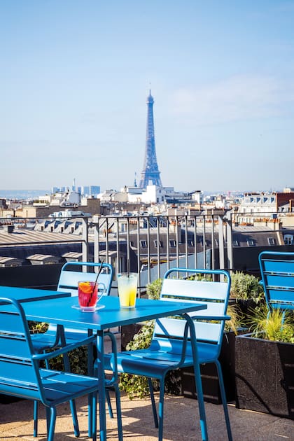 Una vista de la Torre Eiffel.