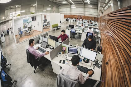 Una vista de las oficinas de Veritran en Pereira, Colombia