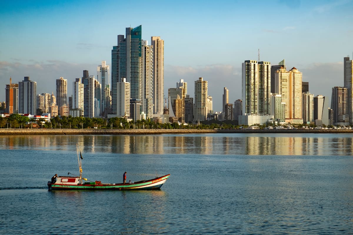 Una vista de los rascacielos de la Ciudad de Panamá