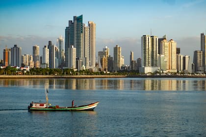 Una vista de los rascacielos de la Ciudad de Panamá
