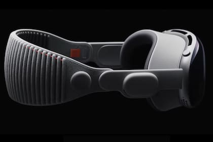 Una vista de los Vision Pro de Apple