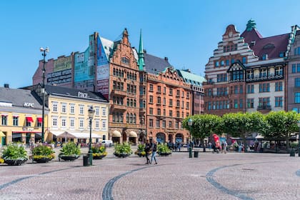Una vista de Malmö, en Suecia