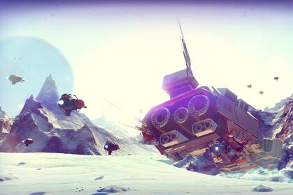Una vista de No Man''''s Sky, el juego para PlayStation 4 con un universo infinito