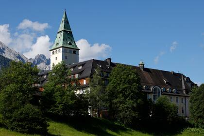 Una vista de Schloss Elmau, el castillo que está semana recibe a los líderes del G-7