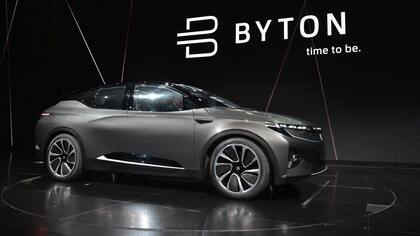 Una vista del Byton, el auto eléctrico chino que saldrá a la venta en 2019 con un precio estimado de 45 mil dólares