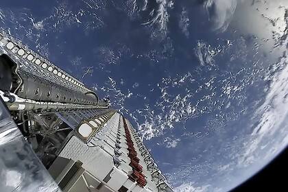 Una vista del despliegue de satélites en órbita de Starlink