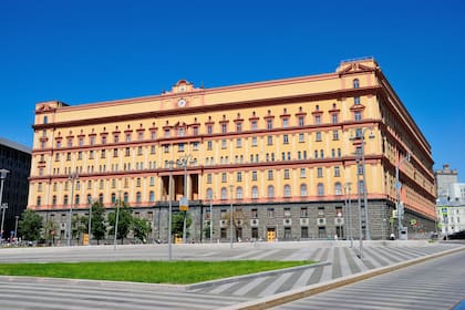 Una vista del edificio Lubyanka, sede del FSB ubicado en el distrito Meshchansky de Moscú