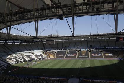Una vista del estadio Maracaná; Boca va a jugar la final en un escenario histórico... y de visitante
