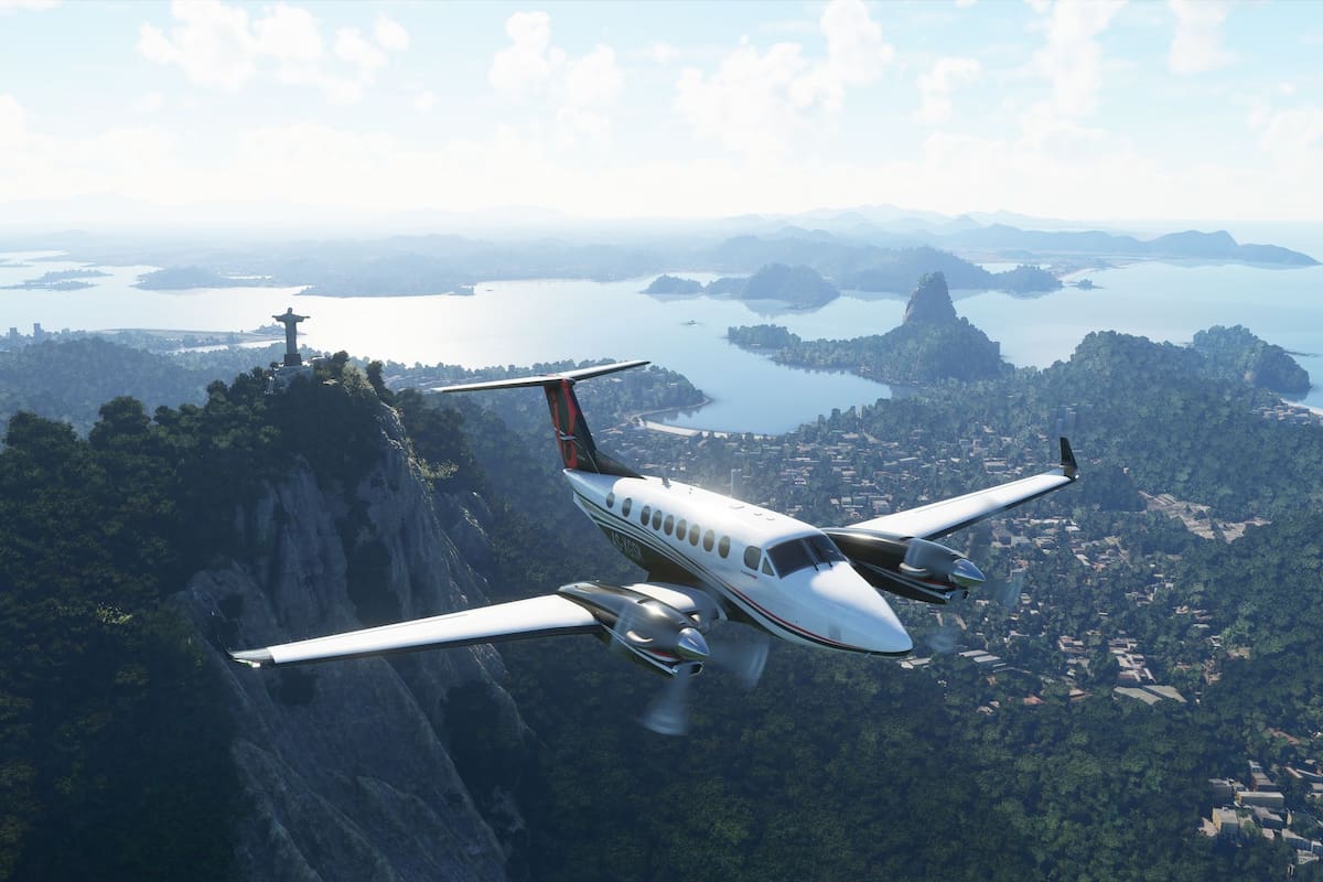 Una vista del Flight Simulator disponible desde el 18 de agosto de 2020 para Windows 10 y Xbox One