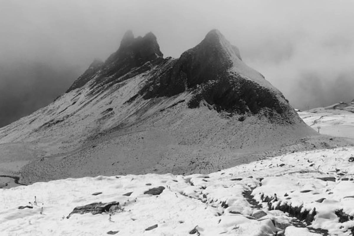 Una vista del glaciar Schwarzhorag, en Suiza