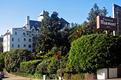 Una vista del hotel Château Marmont, en Los Ángeles, California