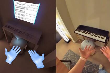 Una vista del llamativo proyecto desarrollado por Greg Madison que combina espacios de su casa con las vistas del visor de realidad virtual Oculus Quest