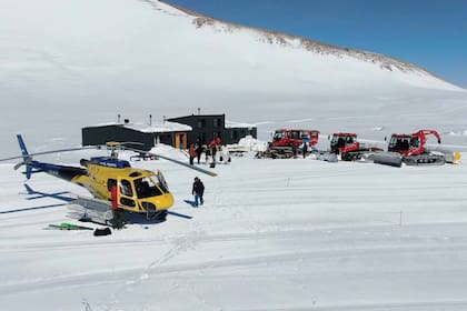Una vista del lodge de montaña donde se alojaron, que tiene sólo seis habitaciones.