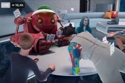 Una vista del metaverso según lo imagina la empresa de Mark Zuckerberg