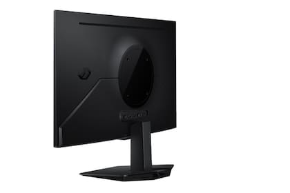 Una vista del monitor gamer Odyssey G5 de Samsung, que ofrece un panel de 27 pulgadas con resolución QHD y tasa de refresco a 180Hz