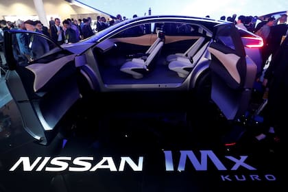 Una vista del Nissan IMX Kuro, el SUV eléctrico y autónomo de la firma japonesa