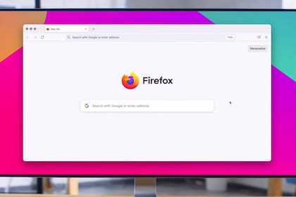 Una vista del nuevo diseño de Mozilla Firefox 89 en un dispositivo Mac