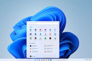 Una vista del nuevo menú Inicio de Windows 11, el sistema operativo de Microsoft que llegará al público a fin de año