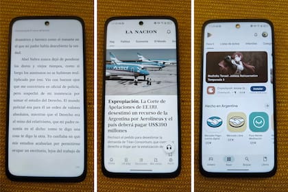 Una vista del Nxtpaper 70 Pro con la pantalla en modo tinta monocromática o color, dos alternativas al modo de funcionamiento convencional