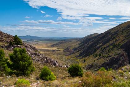 Una vista del paisaje cercano a Sierra de la Ventana