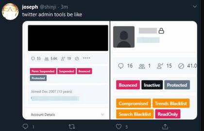 Una vista del panel de control de Twitter publicado por el atacante desde la cuenta @shinji