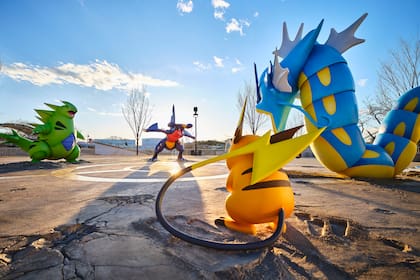 Una vista del parque temático PokéPark Kanto en Tokio, Japón